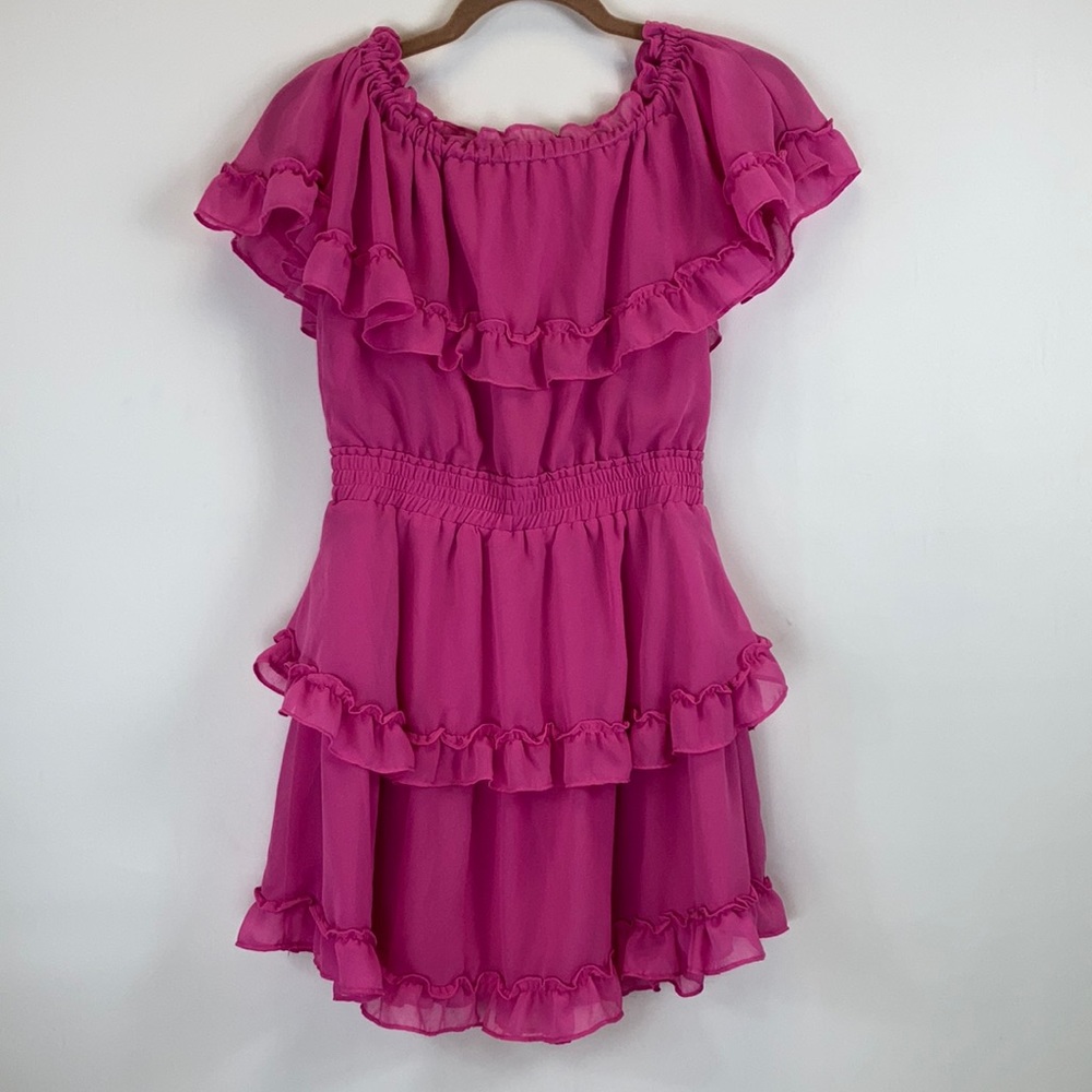 Women's Idem Ditto Pink Off Shoulder Dress. sz S